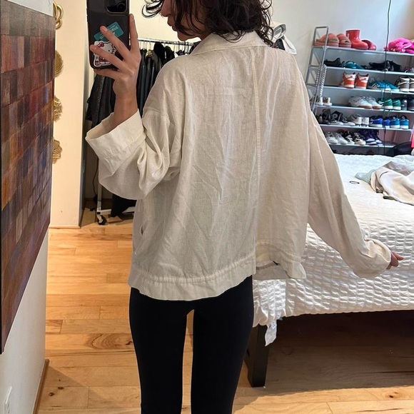 Cream Button-Up Jacket - Picture 4 of 6